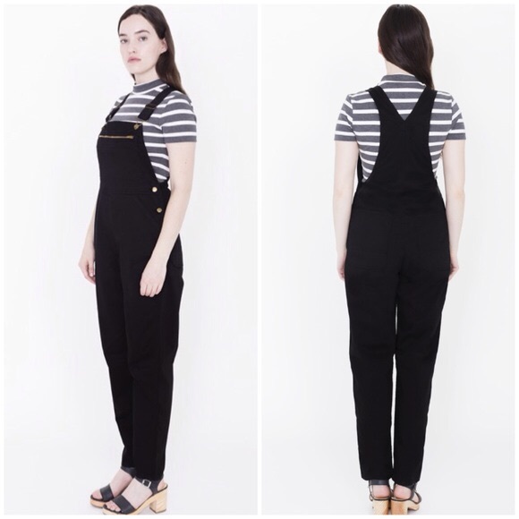 american apparel black jumpsuit